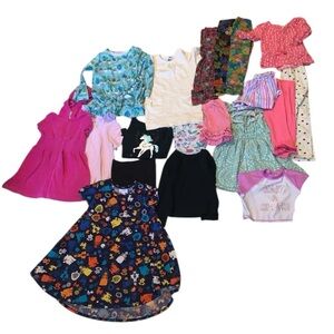 Girls 4-6 Clothing Bundle dresses leggings dress pants shirts
